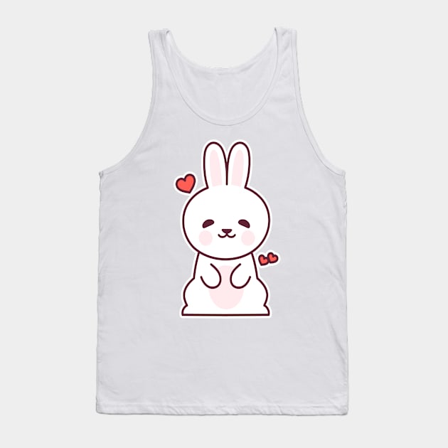 Love Struck Bunny Tank Top by Hudkins